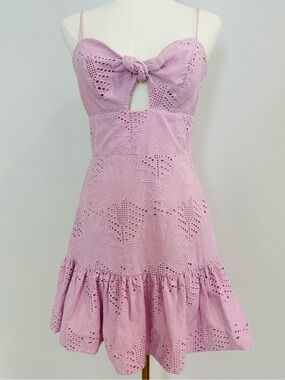 Karina Grimaldi Dusty Pink Cotton Mini Dress